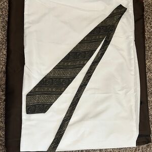 Bill Blass Black and Gray Patterned Necktie